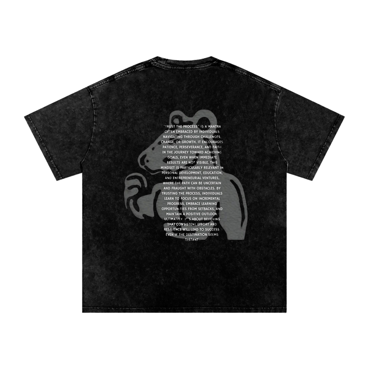 Snow Washed Oversized Cotton T-Shirt