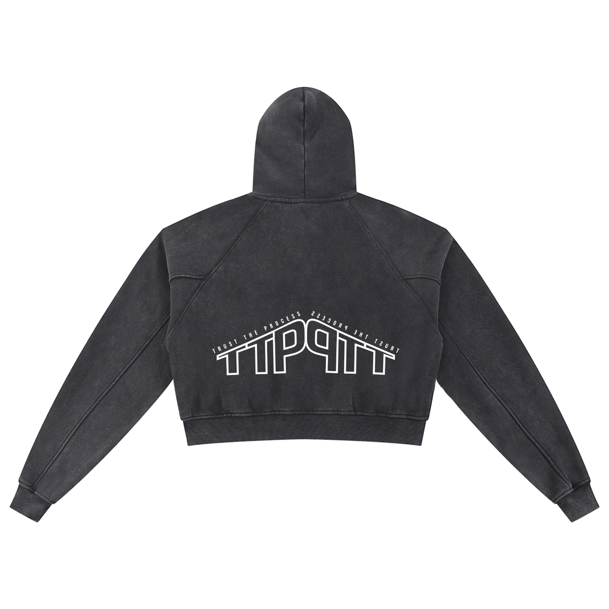 Snow Washed Cropped Hoodie